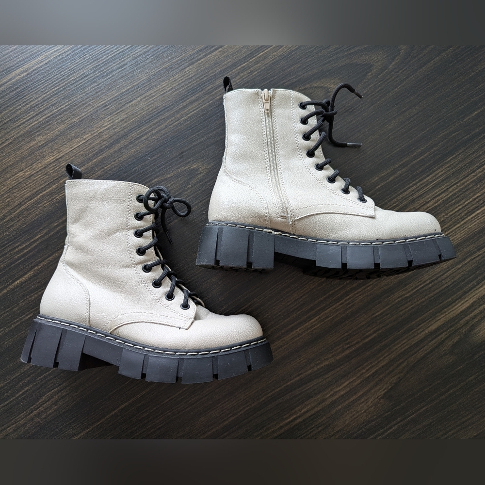 UNIONBAY Lace & Zip Up Combat Boots - Picture 2 of 6
